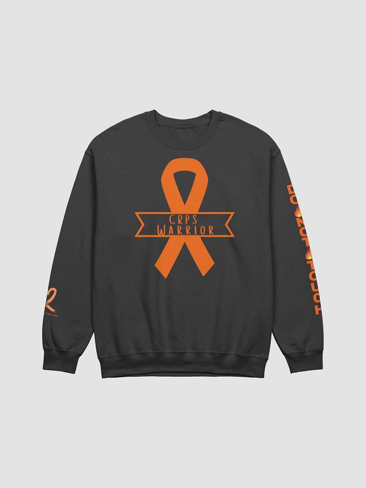 CRPS Warrior Awareness Ribbon Do Not Touch LEFT Arm Crewcut Sweater (Unisex) product image (1)