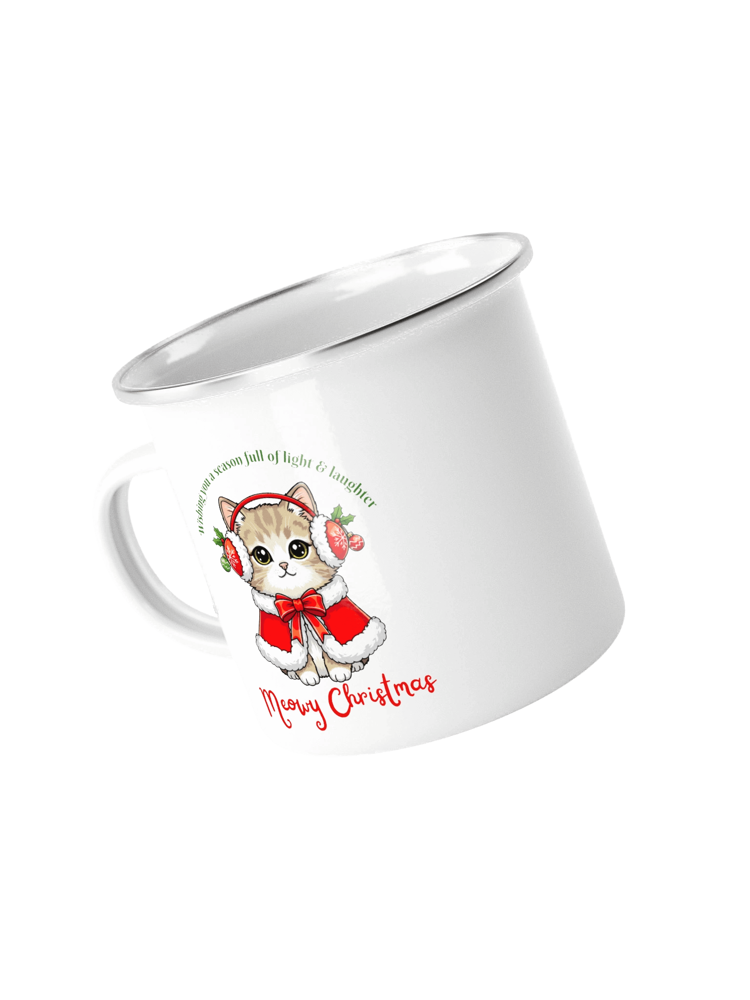 Festive Feline Enamel Mug product image (4)