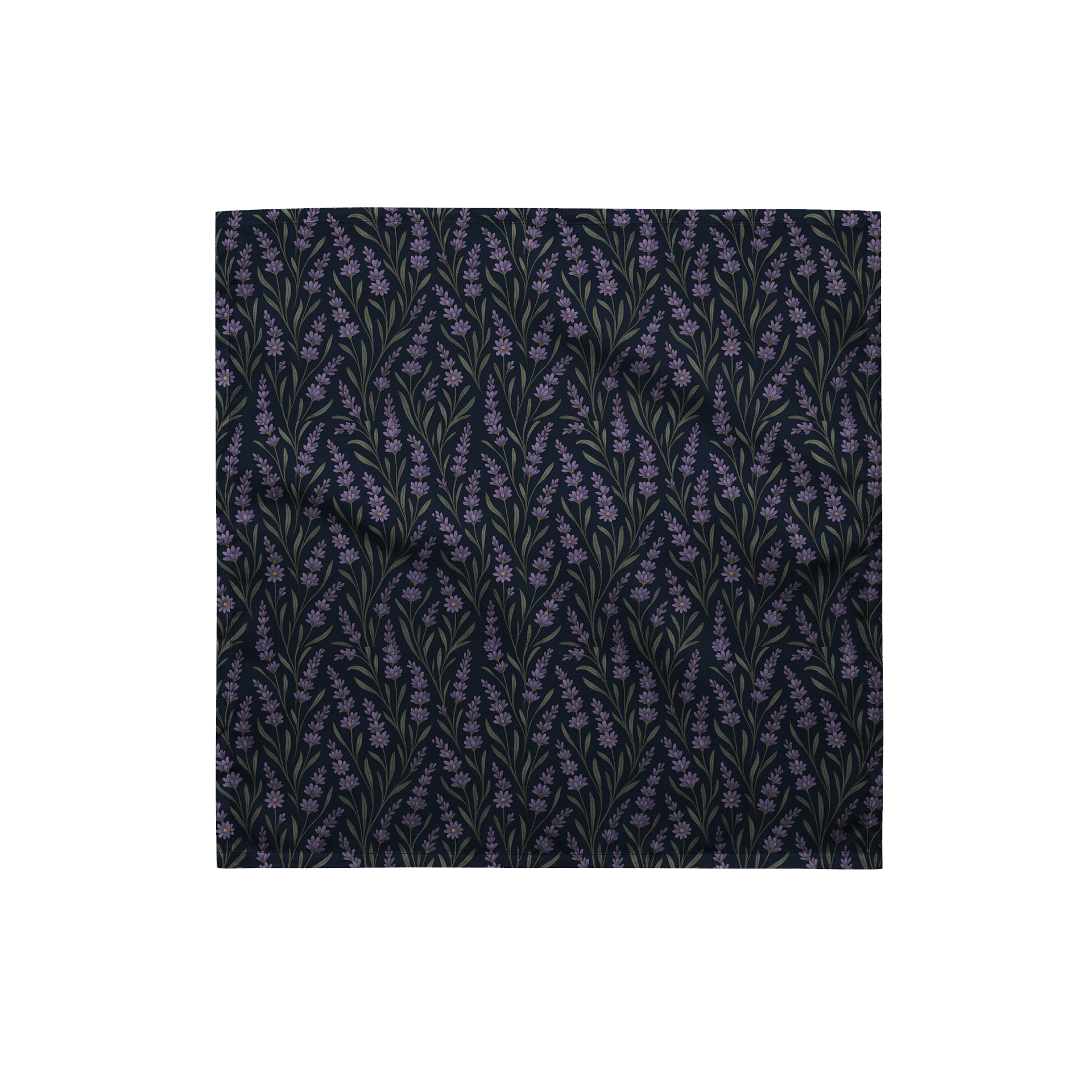 Lavender Bloom Bandana – Vintage Botanical Floral Scarf product image (1)