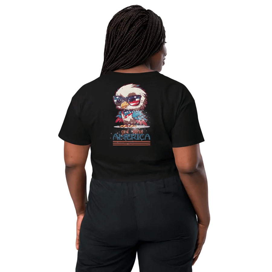Authentic American Vote Trump Crop Top product image (3)