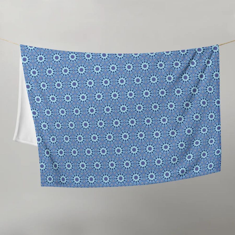 Seamless Flower Patterned Throw Blanket product image (10)