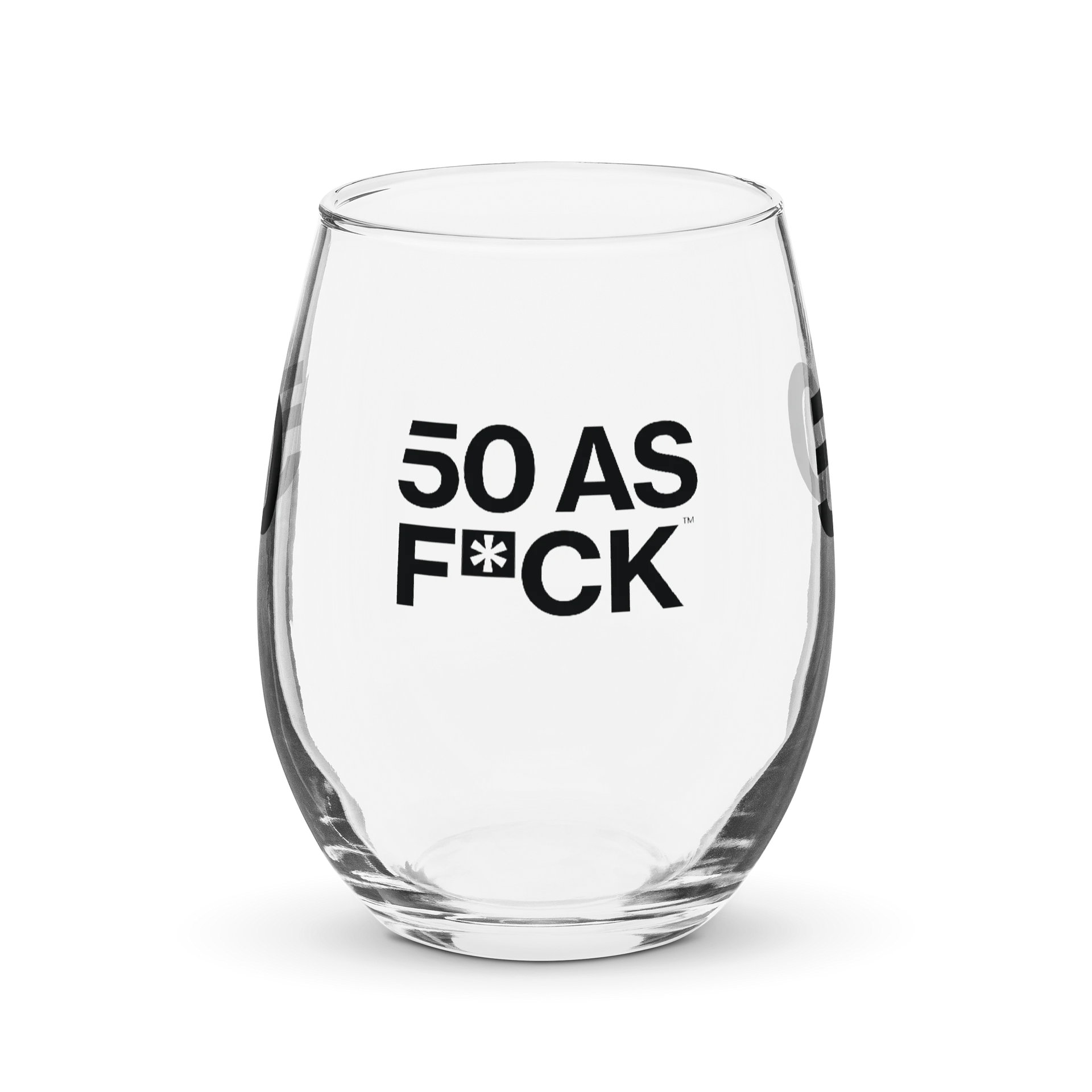 50 as FCK™ - Stemless Wine Glass product image (1)