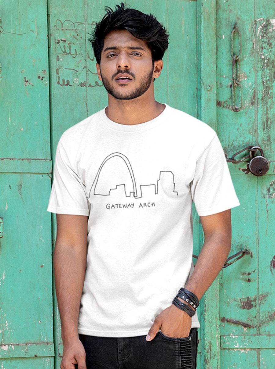 Gateway Arch Monument St Louis Missouri Travel Souvenir T-Shirt product image (1)