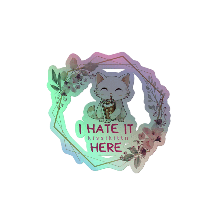Kissi hates it here Sticker product image (2)