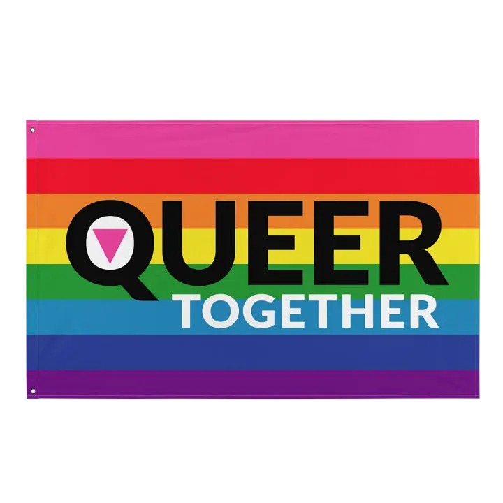 Queer Together Rainbow Pride Flag product image (1)