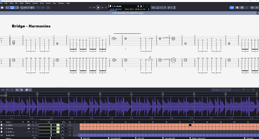 Losfer Words (Big 'Orra) PDF TAB + Backing Track MP3 product image (3)