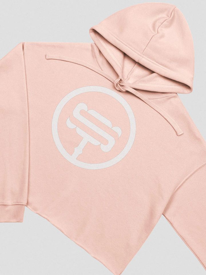 Smashley Cropped Hoodie - Pink/White Edition product image (1)
