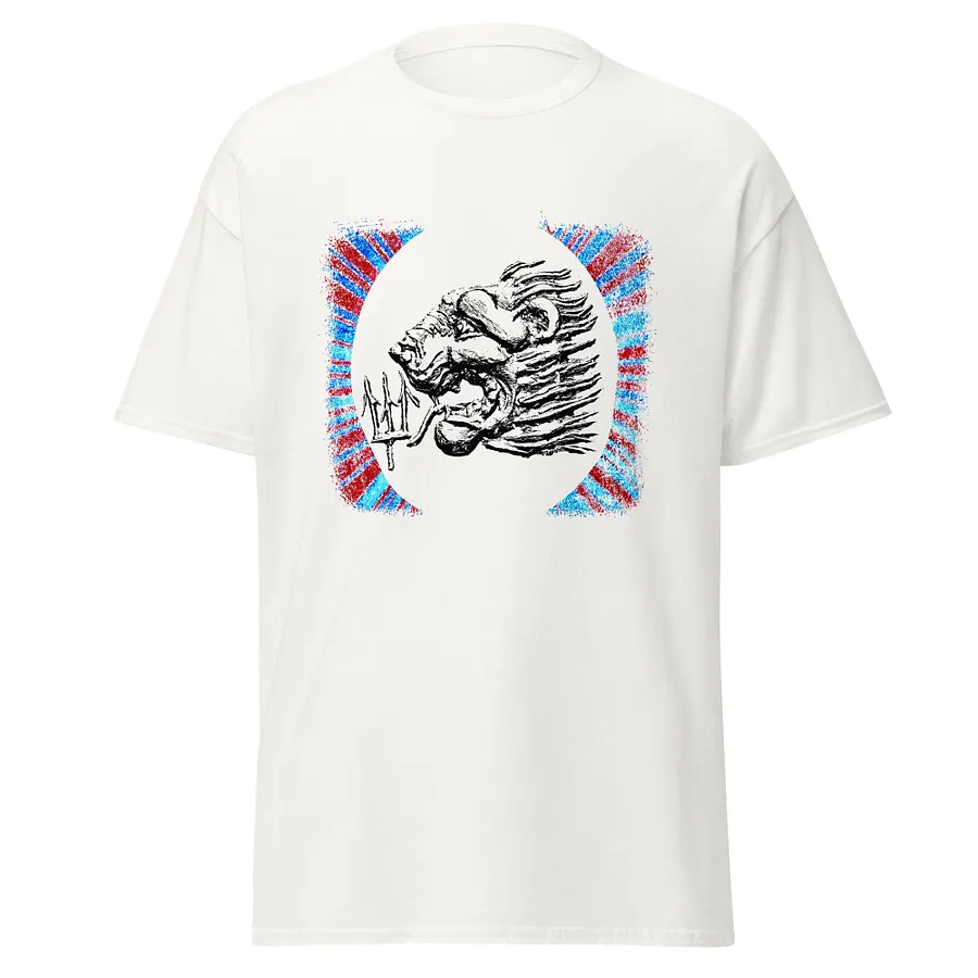 Roaring Lion and Trident Ancient Greek Art 2nd Century BC, T-Shirt product image (1)