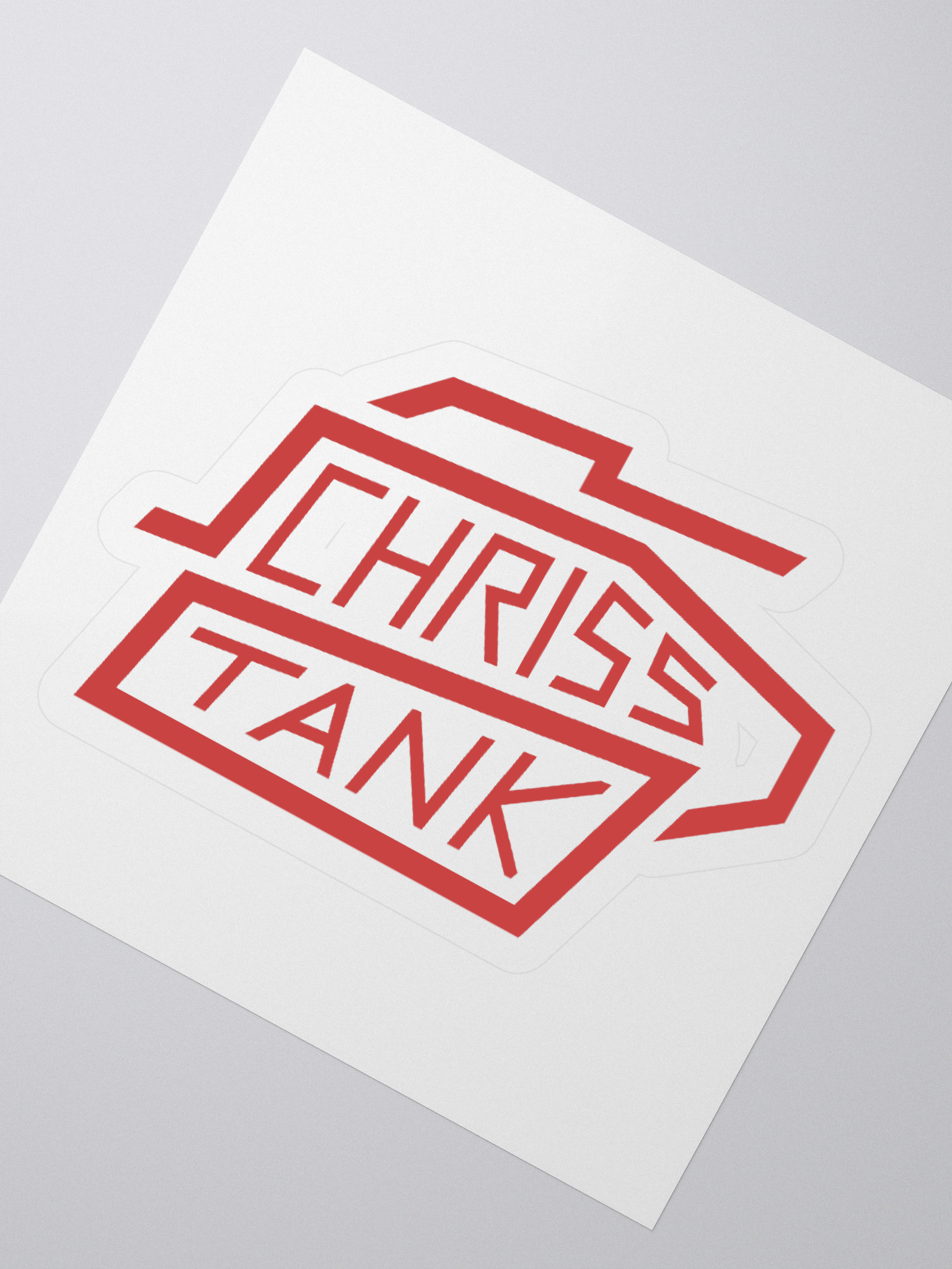 Chriss Tank Logo Sticker product image (2)