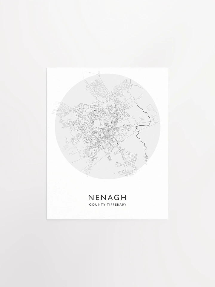 Nenagh: Unframed Poster Map (Circular) product image (1)