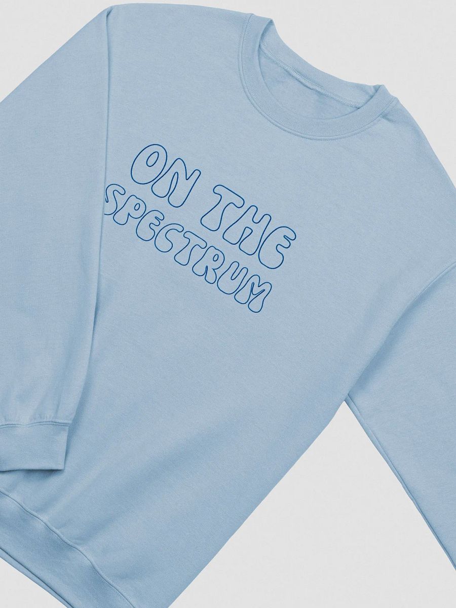ON THE SPECTRUM OUTLINE (lg. design, royal thread) embroidered crewneck product image (9)