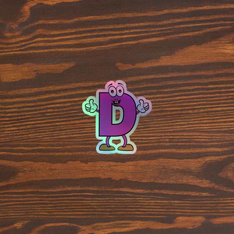 D Holographic Cartoon Character Sticker product image (5)