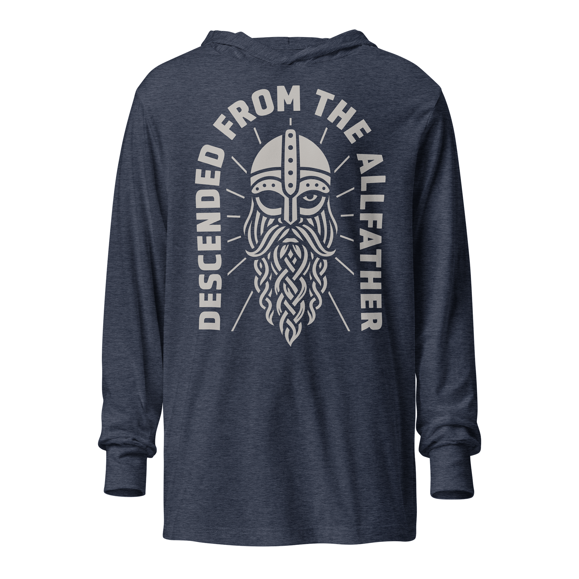 Descended from the Allfather Hooded Long Sleeve Tee product image (1)