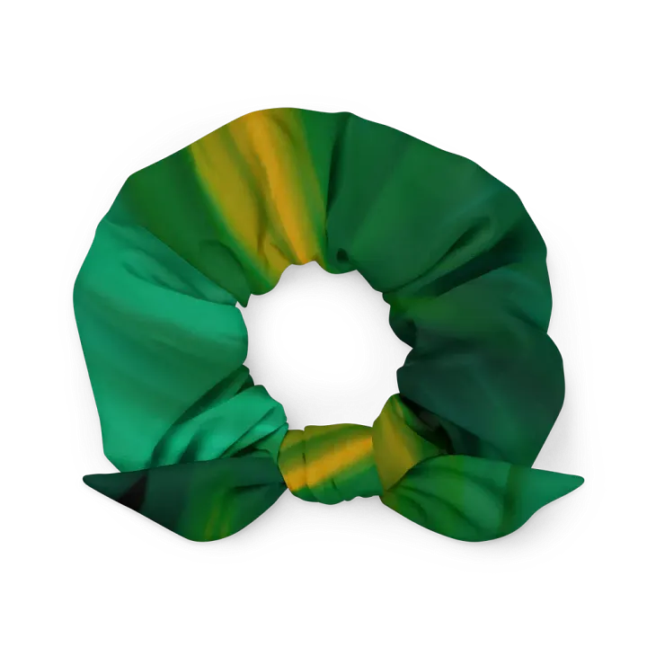 Green and Yellow Abstract Hair Scrunchie product image (1)