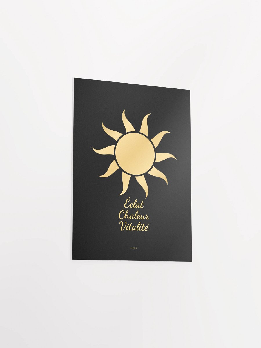 Poster Artistique Symbole Doré - Soleil - Cadeau Déco Symbolique product image (6)