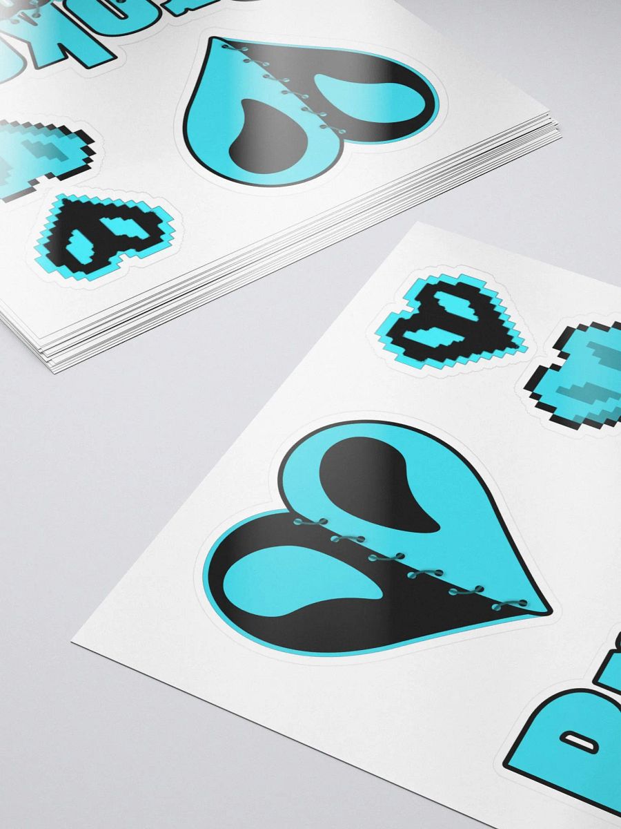 Broken Heart Stitched Stickers Pack product image (5)