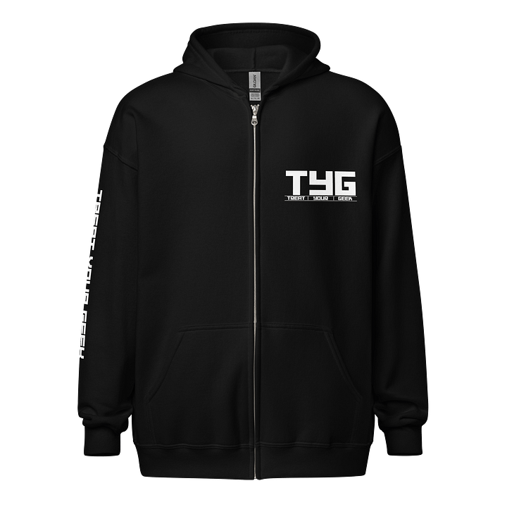 TYG Logo Zip Hoodie (White Logo) product image (1)