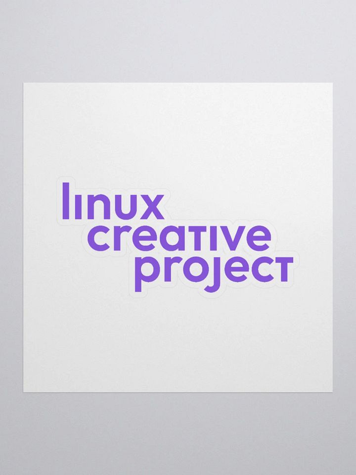 Linux Creative Project Sticker (violet) product image (2)
