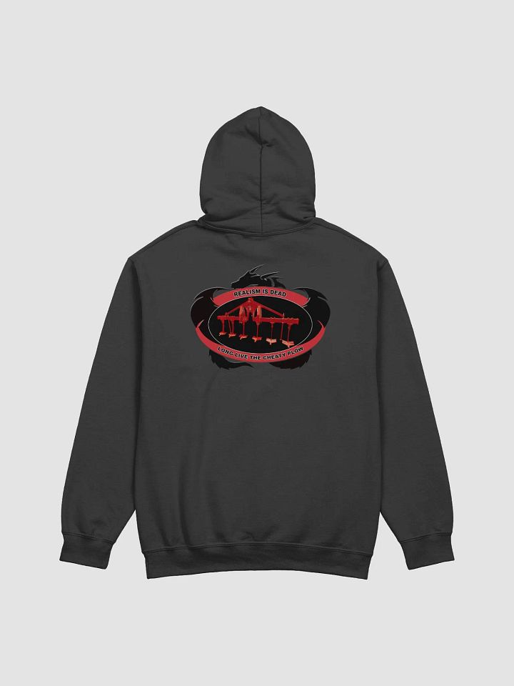 Realism is dead rear print hoodie product image (2)