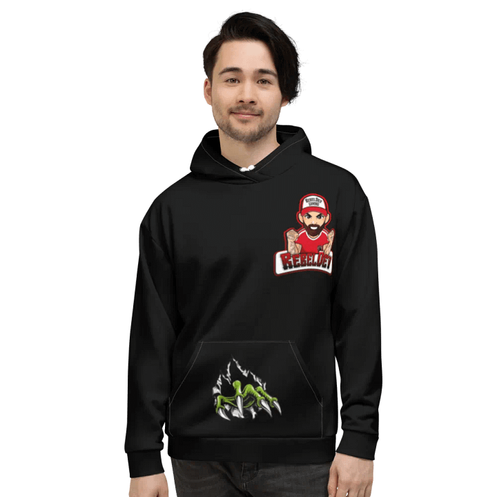 RebelDev black hoodie product image (1)