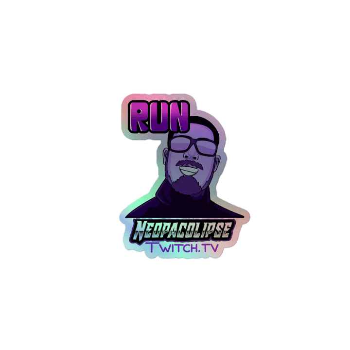 Run Holo Sticker product image (1)