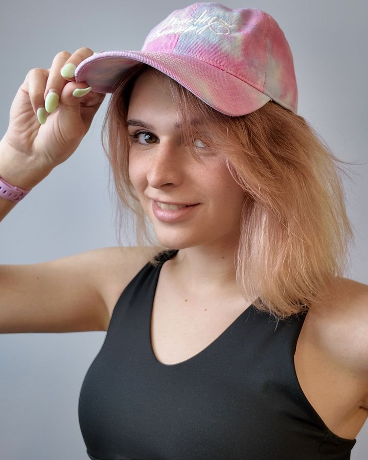 Trans Tie-Dye Dad Hat product image (1)