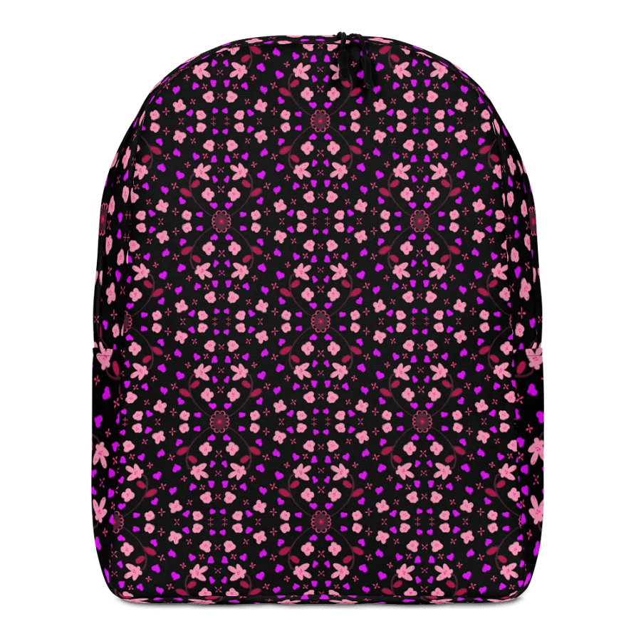Hearts and Flowers Dark backpack product image (1)
