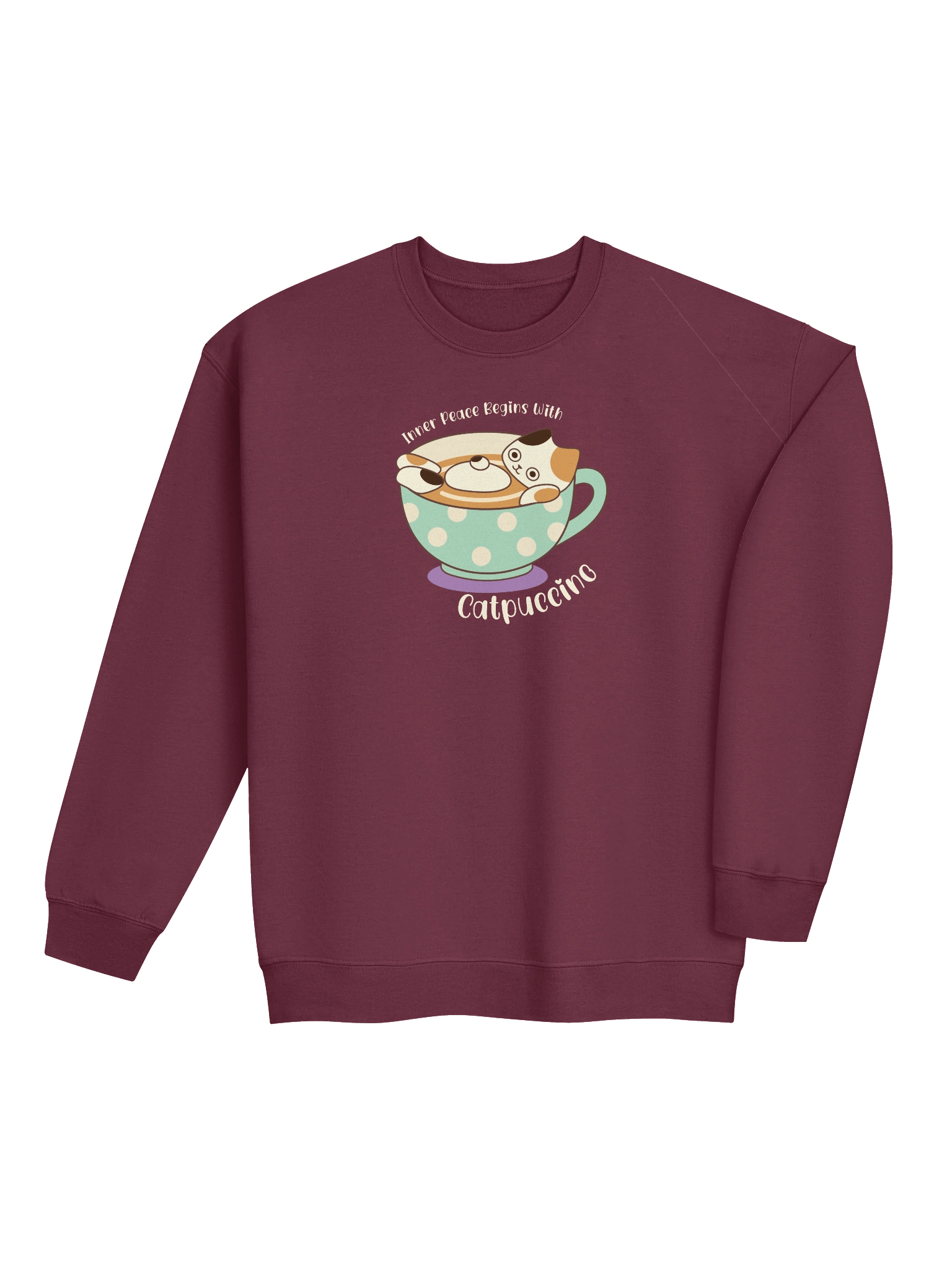 Catpuccino Cat - Unisex Adult Sweatshirt product image (4)