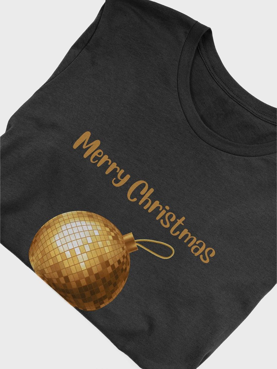 Sparkling Mirrorball Bauble Christmas T-Shirt - Gold product image (10)
