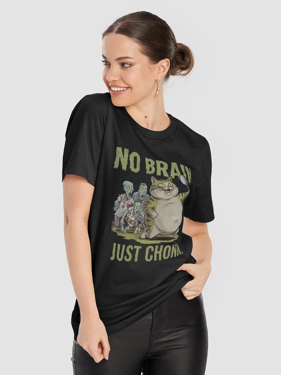 No Brain Zombie Cat T-Shirt product image (81)