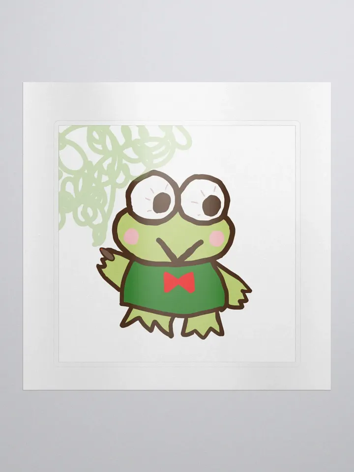 Keroppi Sanrio Smoking Sticker product image (1)