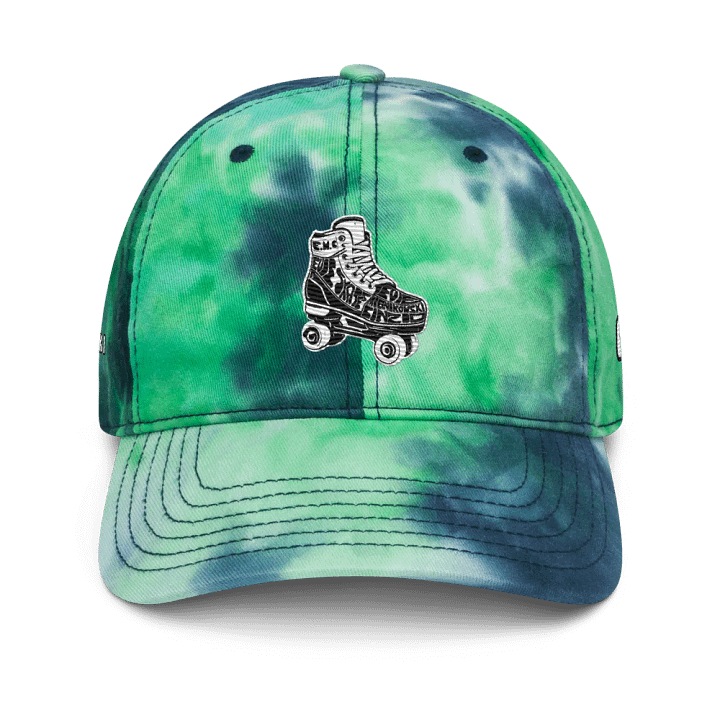 Evie Skates green blue branded cap product image (1)