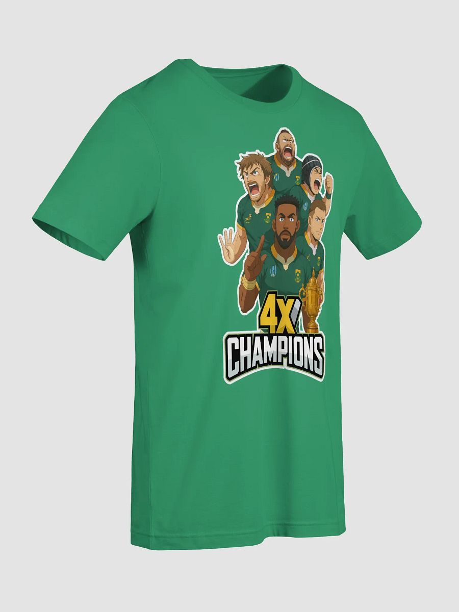 Springboks Anime-Style 4x Champions Rugby T-Shirt product image (45)
