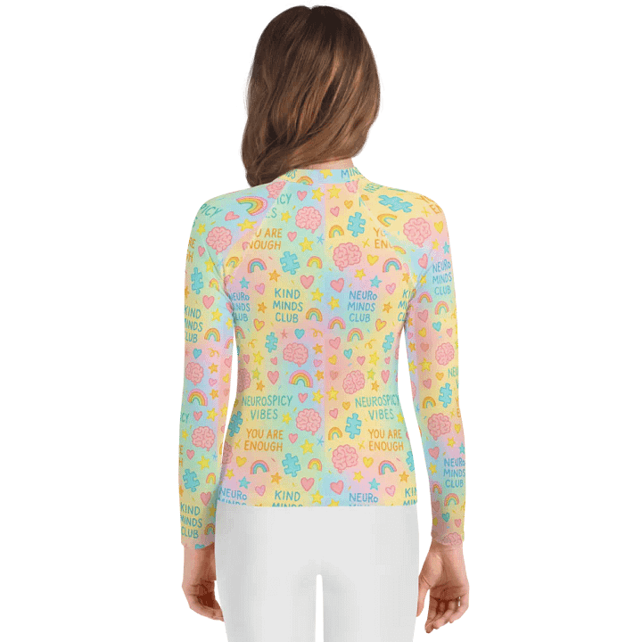 Neurospicy Vibes Rash Guard product image (2)