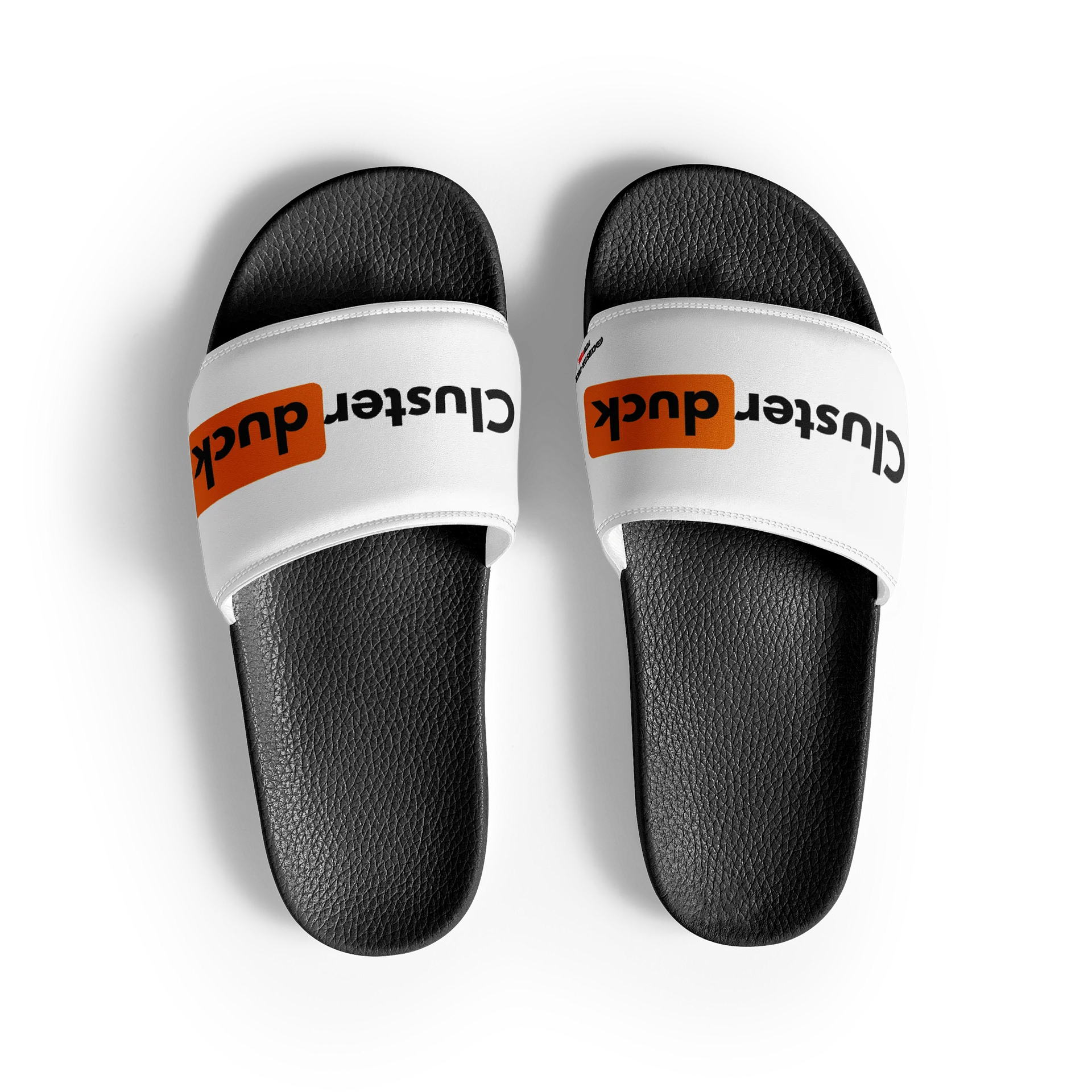 Orange & Black Logo Slides { Men's } product image (4)