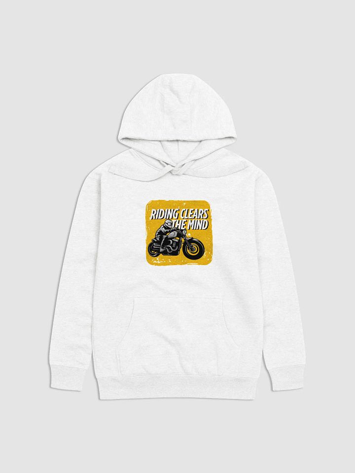 Rider's Retreat Premium Hoodie | RIDING CLEARS THE MIND product image (2)