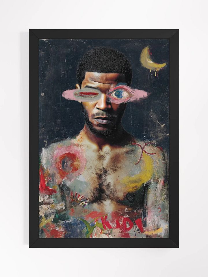 Cudi Vibrant Matte Poster in Eco-Friendly Ayous Wood Frame product image (2)