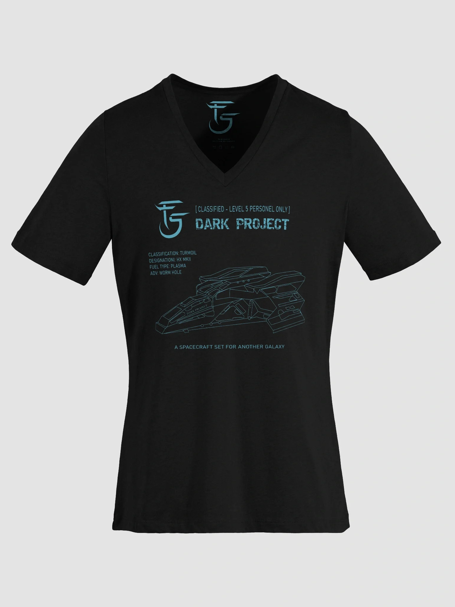 Dark Project Women's Relaxed V-Neck T-Shirt product image (19)