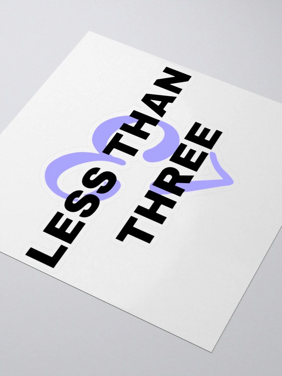Less Than Three Sticker - (3