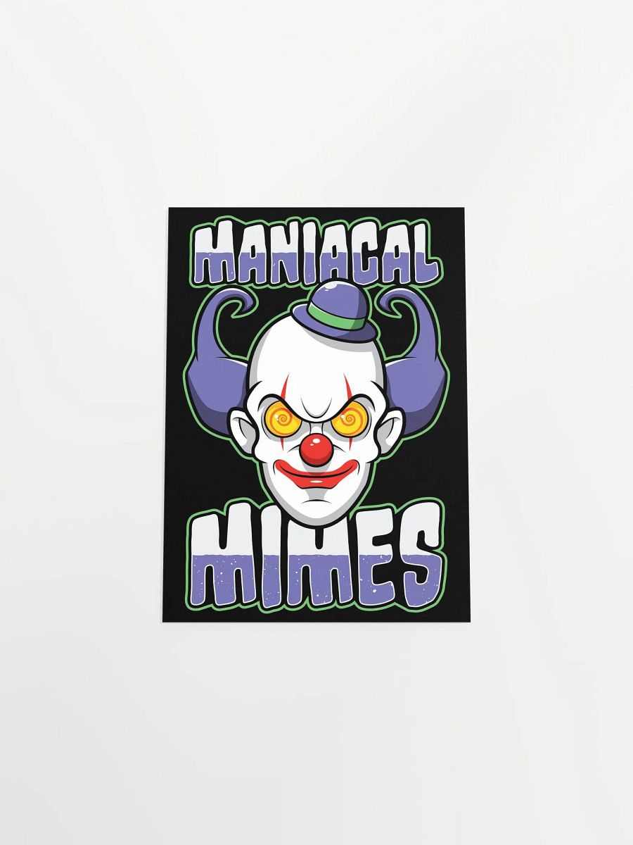 Maniacal Mimes Creepy Clown Poster – Spooky & Funny Wall Art product image (14)