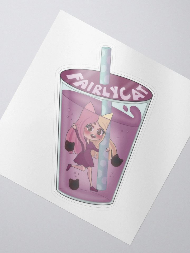Bubble Tea Cat Sticker product image (2)