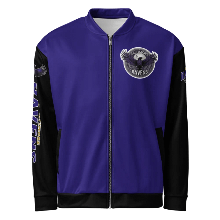 Baltimore Ravens | Fierce Winged Varsity Bomber Jacket | NFL Home Locker product image (1)
