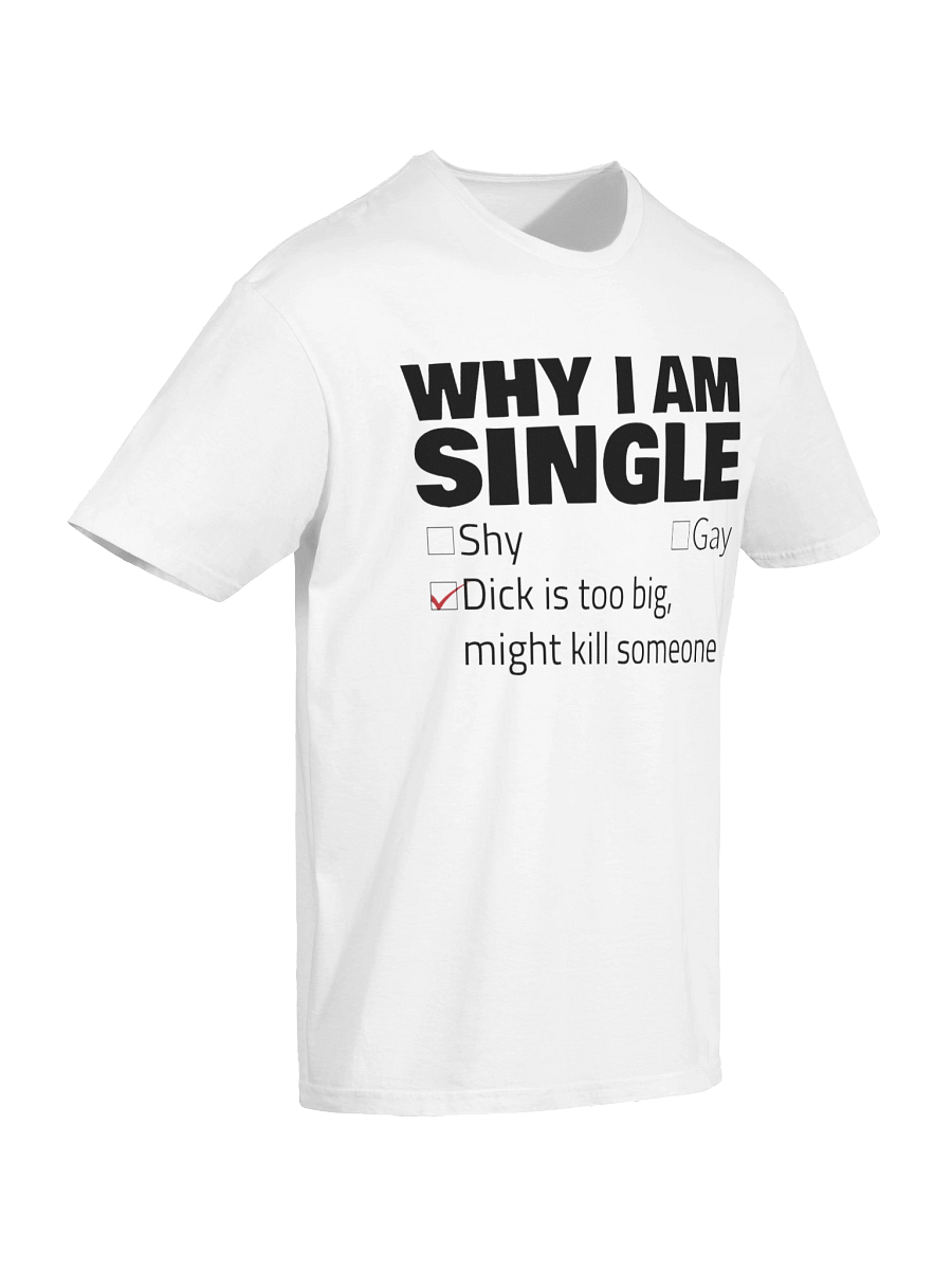 Why i am single T-Shirt product image (6)