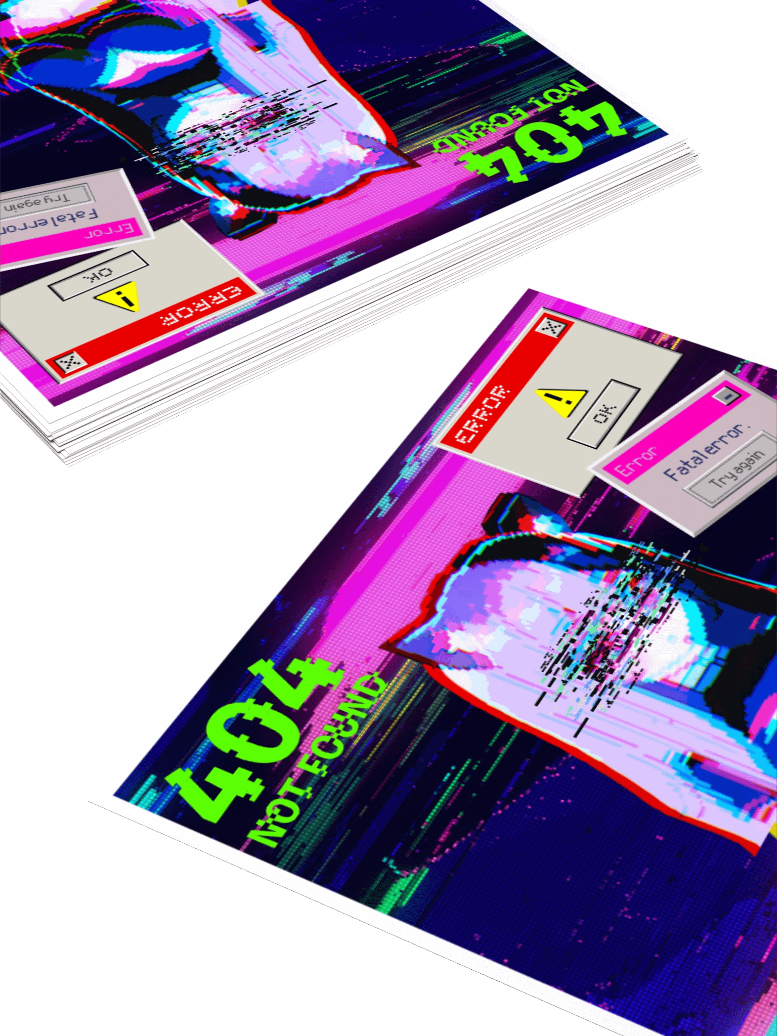 Neko Error.exe Sticker product image (8)