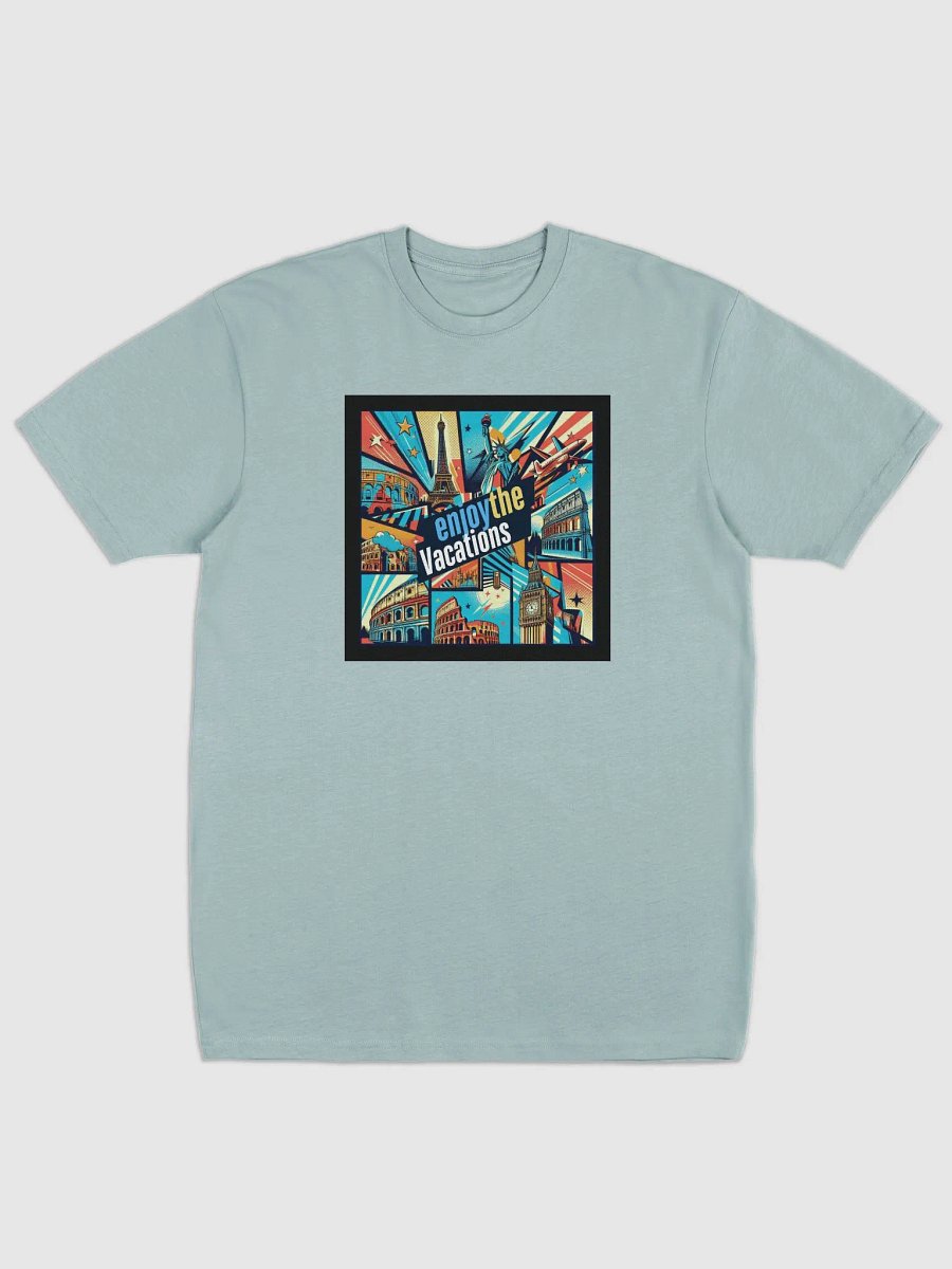 Cotton Heritage Men's Premium Heavyweight Tee | AI Design Explore the world product image (2)