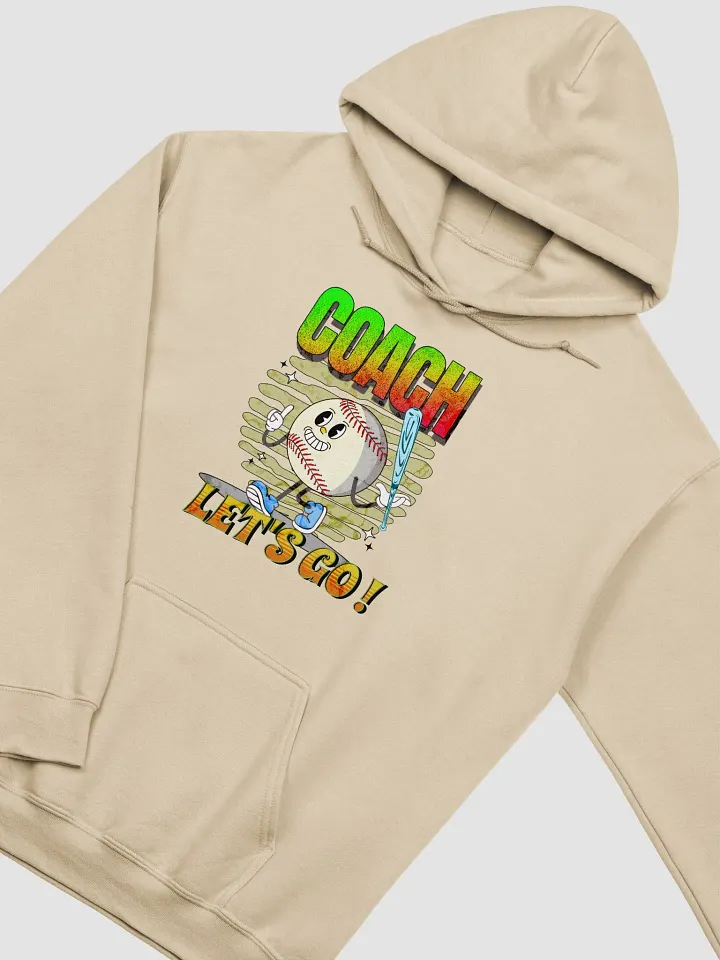 Retro Mascot Coach Lets Go Baseball Character Hoodie product image (20)
