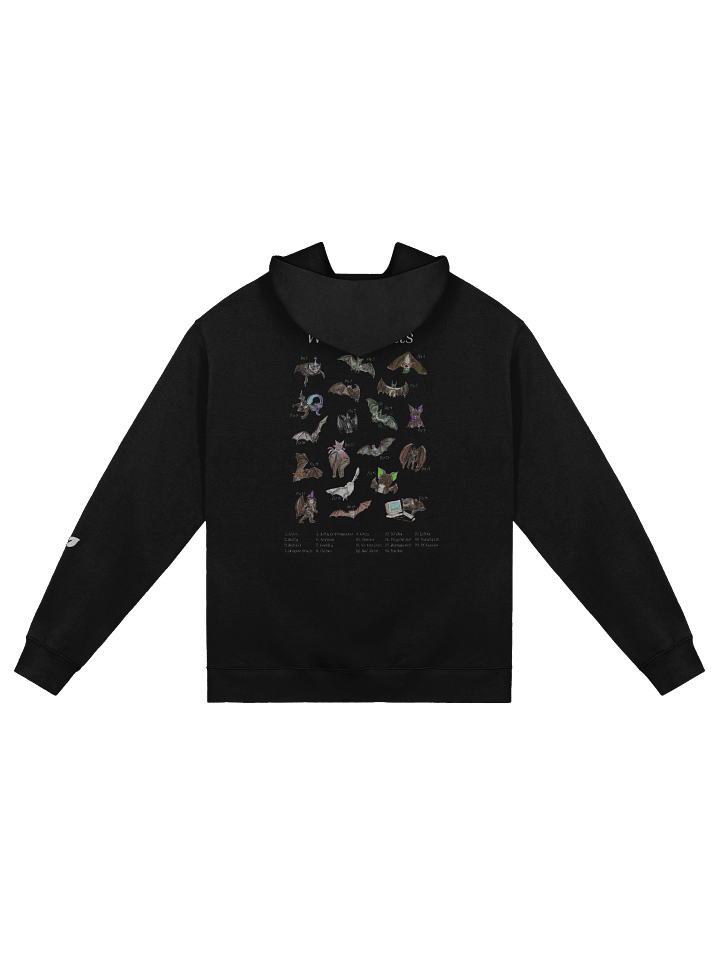 Waffle's Bats Hoodie - Back Print product image (2)