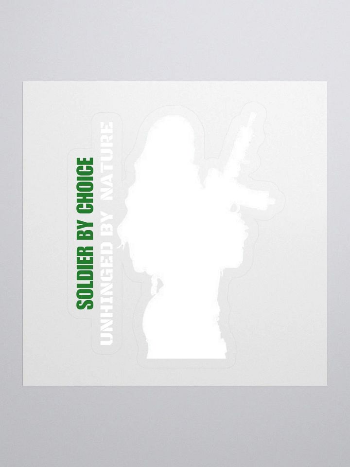 SOLDIER BY CHOICE FEMALE DECAL product image (1)