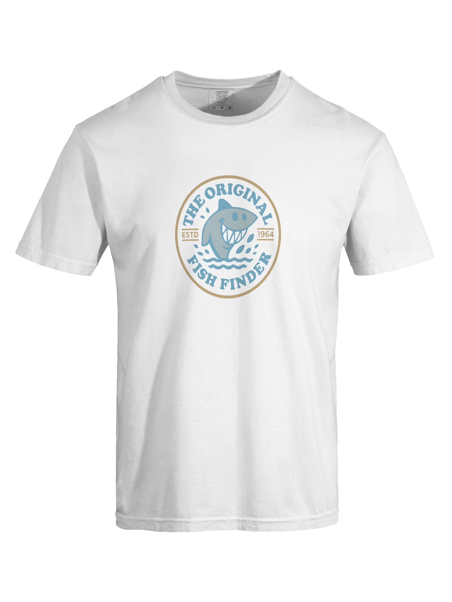 TOFF Shark T-Shirt / The Original Fish Finder Shark T-Shirt Semi Colour Heavyweight product image (4)