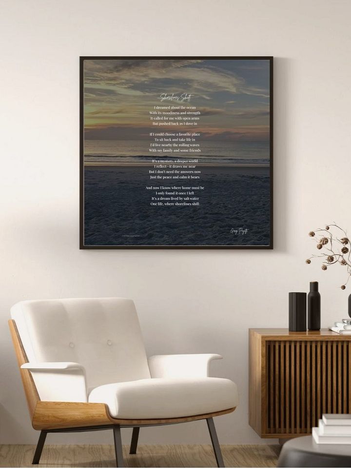 Shorelines Shift - a poem about the ocean by Greg Payette product image (2)